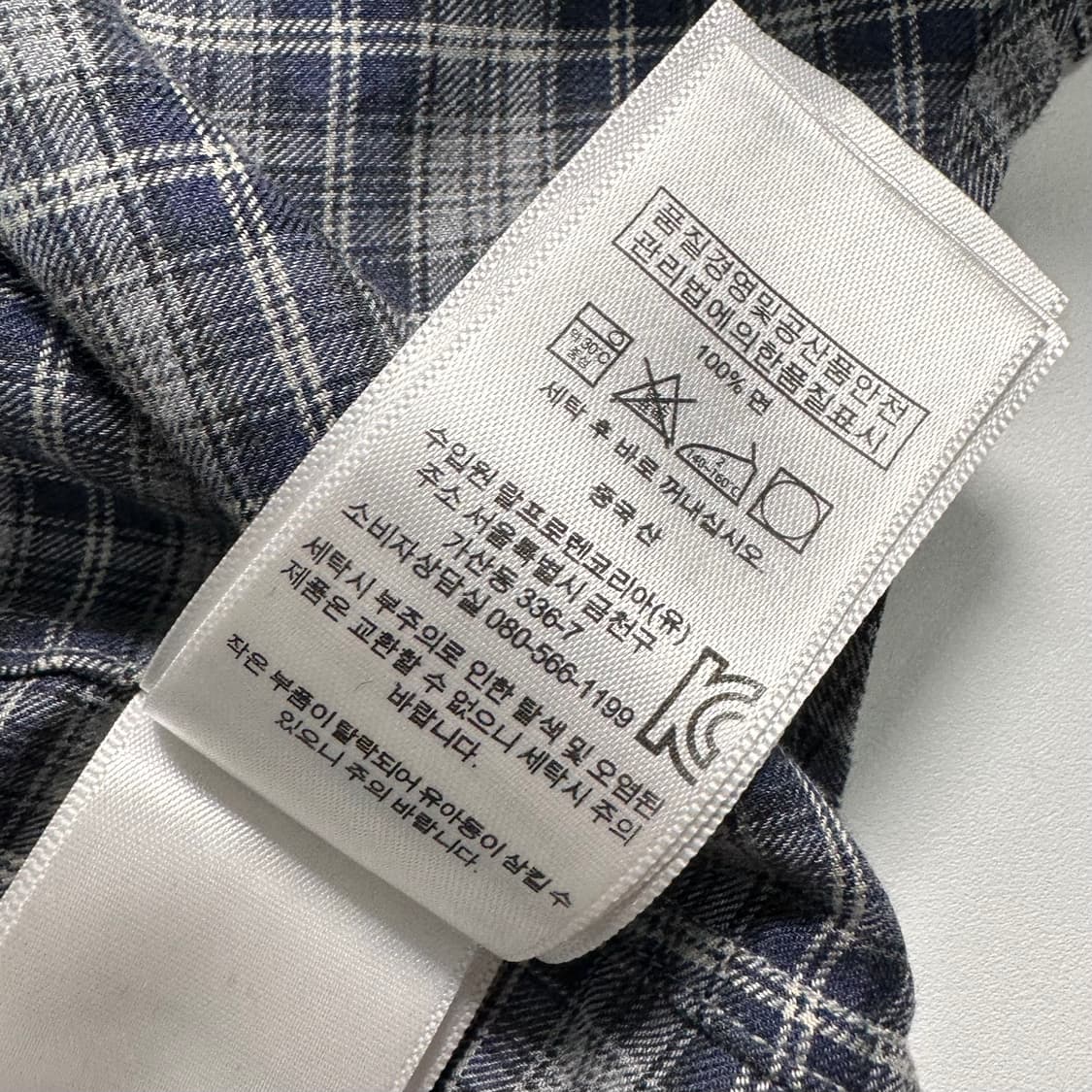 폴로 랄프로렌 그레이 타탄체크 셔츠 상품이미지6