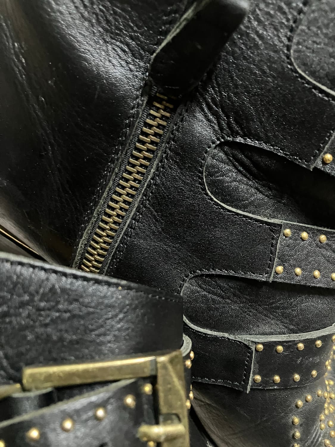 Westurn punk belt detail shoes 상품이미지7