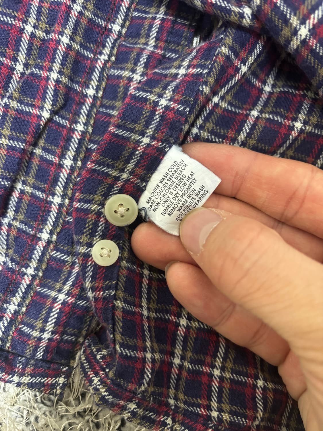 일본판 CHAPS RALPH LAUREN 체크셔츠 사이즈 110 상품이미지6