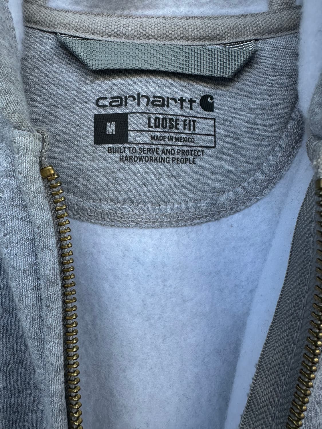  [Carhartt] 루즈핏 그레이 후드 집업 상품이미지4