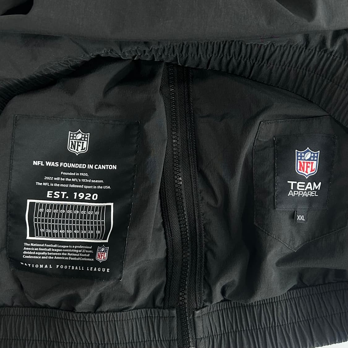 NFL 스몰로고 그레이 배색 바람막이 상품이미지7