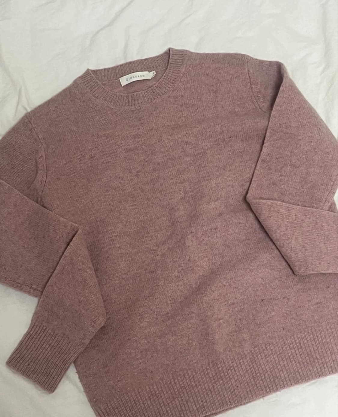 지오다노 스웨터 S사이즈 (인디핑크) 모 100% 상품이미지2