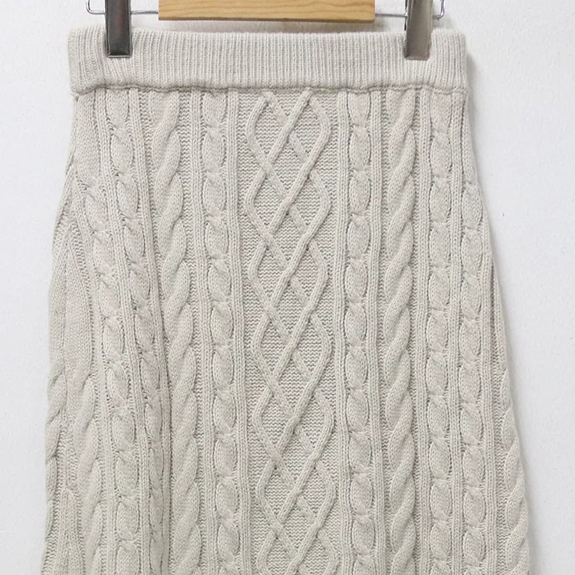 TITIVATE 꽈배기 니트 롱 스커트 62309 상품이미지3