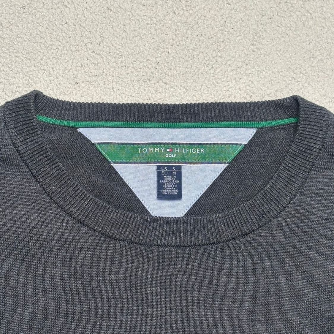 타미힐피거 크루넥 니트 그레이 M 상품이미지4