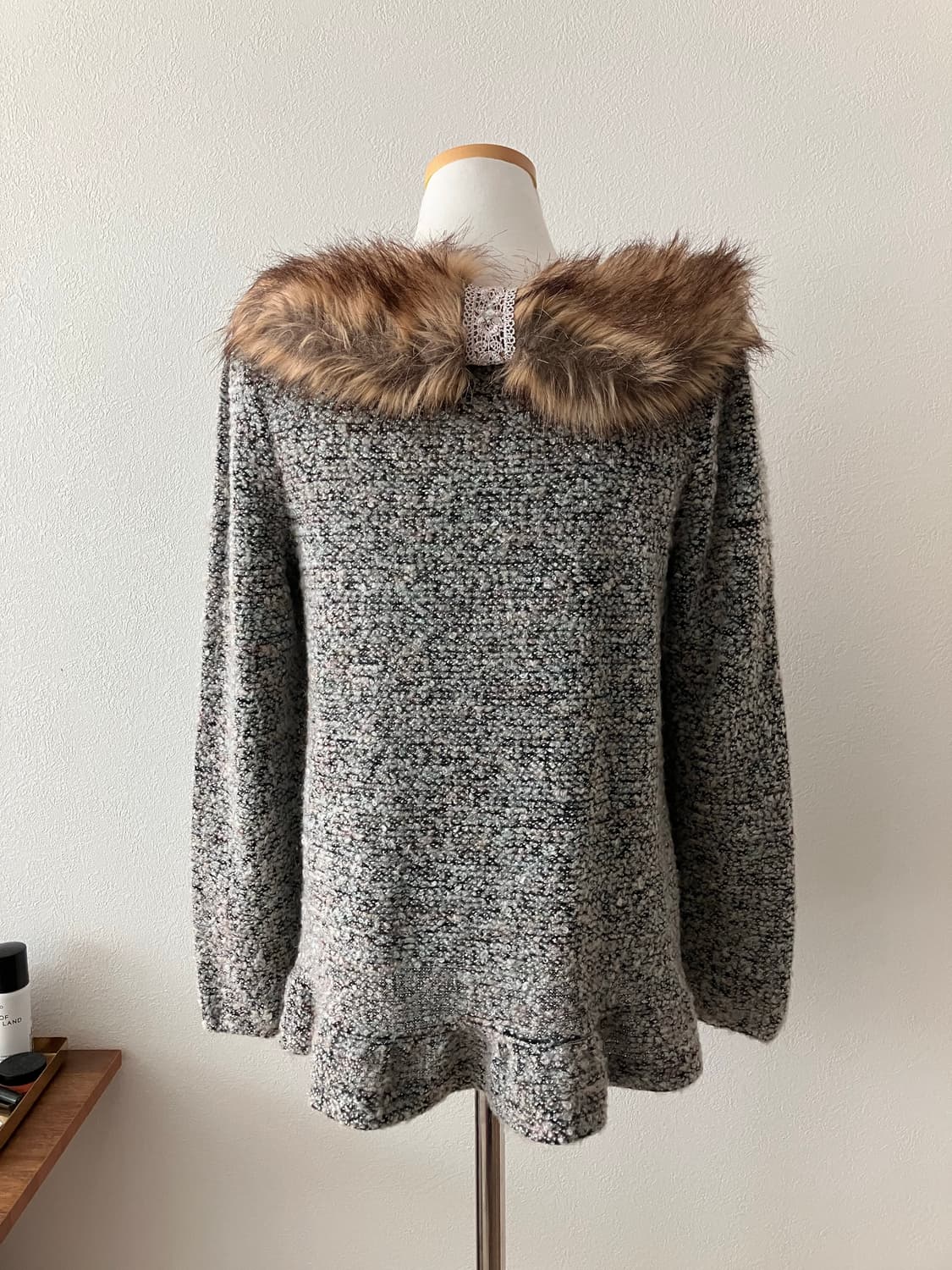 엑시즈팜 퍼장식 니트 히메갸루 모리걸 하구미 로걀 에겐녀 상품이미지4