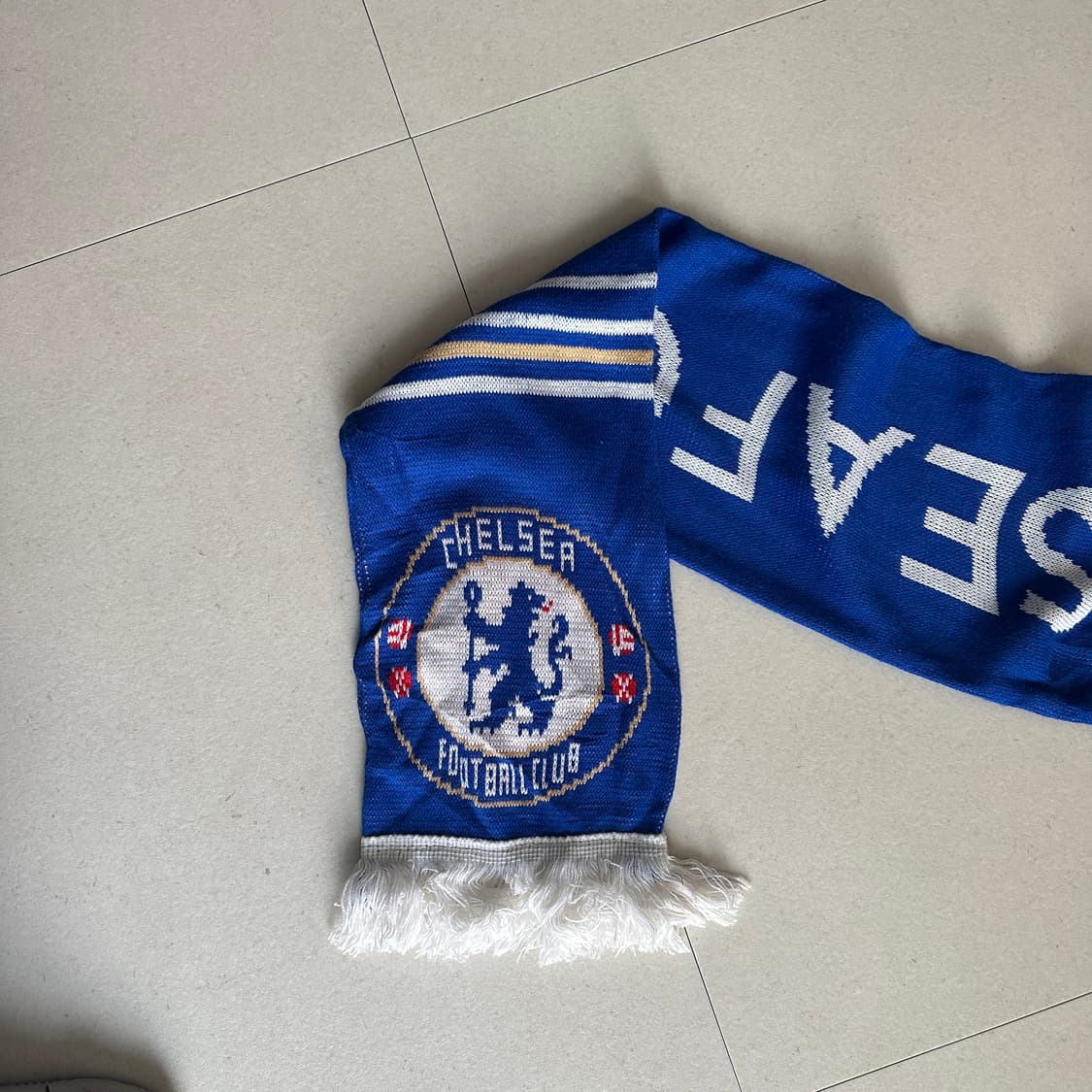 [정품] 첼시 FC 빅로고 니트 축구 머플러 (MADE IN UK)  상품이미지3