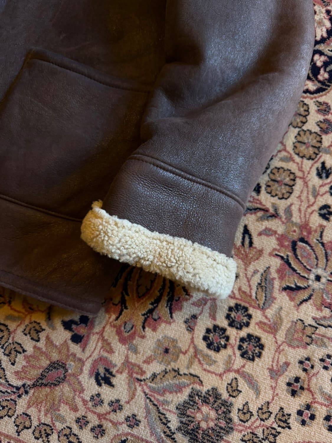 VTG 시어링 레더 자켓 100 상품이미지7