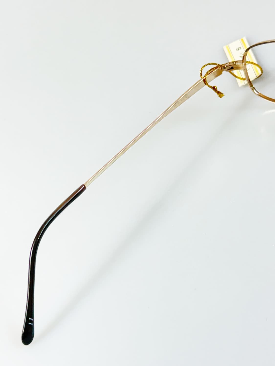 90s 서전 CLARTE 골드 슬림스퀘어 빈티지 안경 상품이미지8