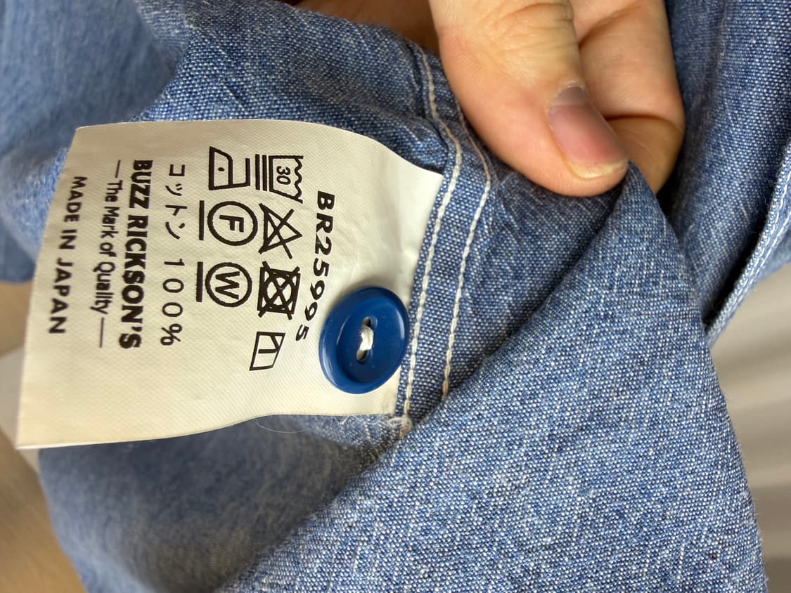 Buzz rickson's]버즈릭슨 샴브레이 셔츠 18 (XL-XXL) 상품이미지4