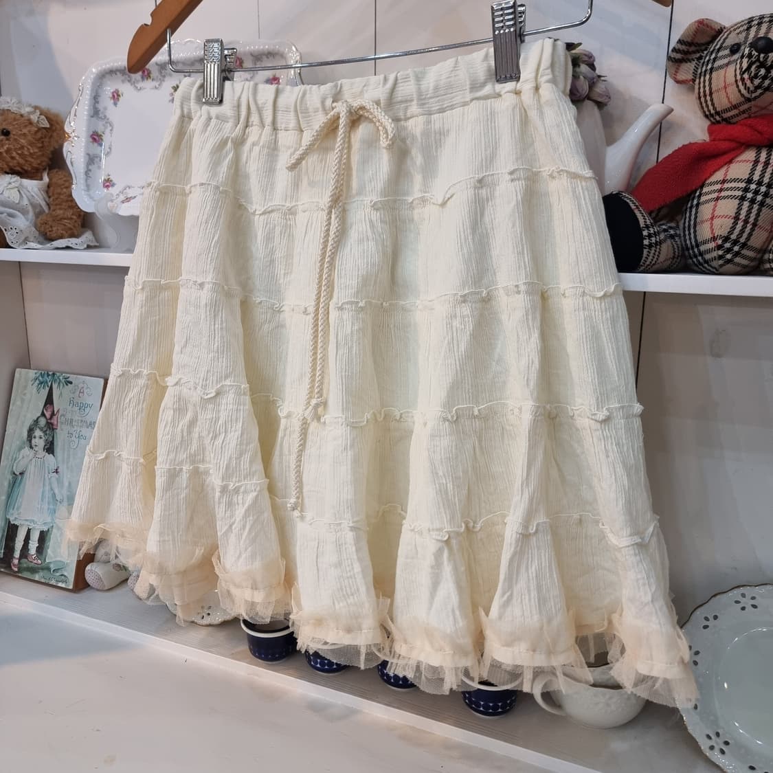 아이보리 캉캉 스커트 상품이미지3