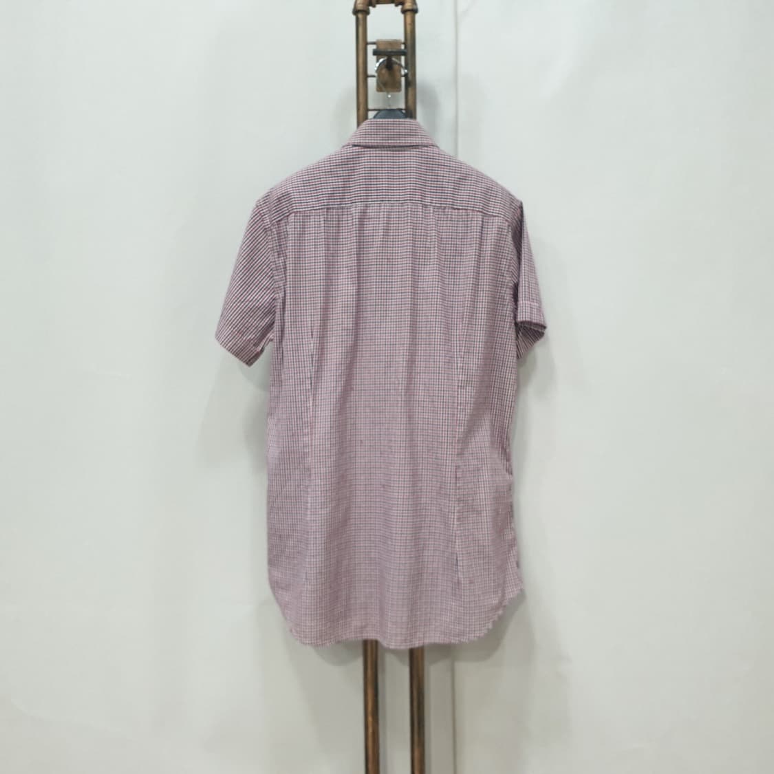 라코스테 깅엄체크 스판 반팔 셔츠 105 상품이미지5