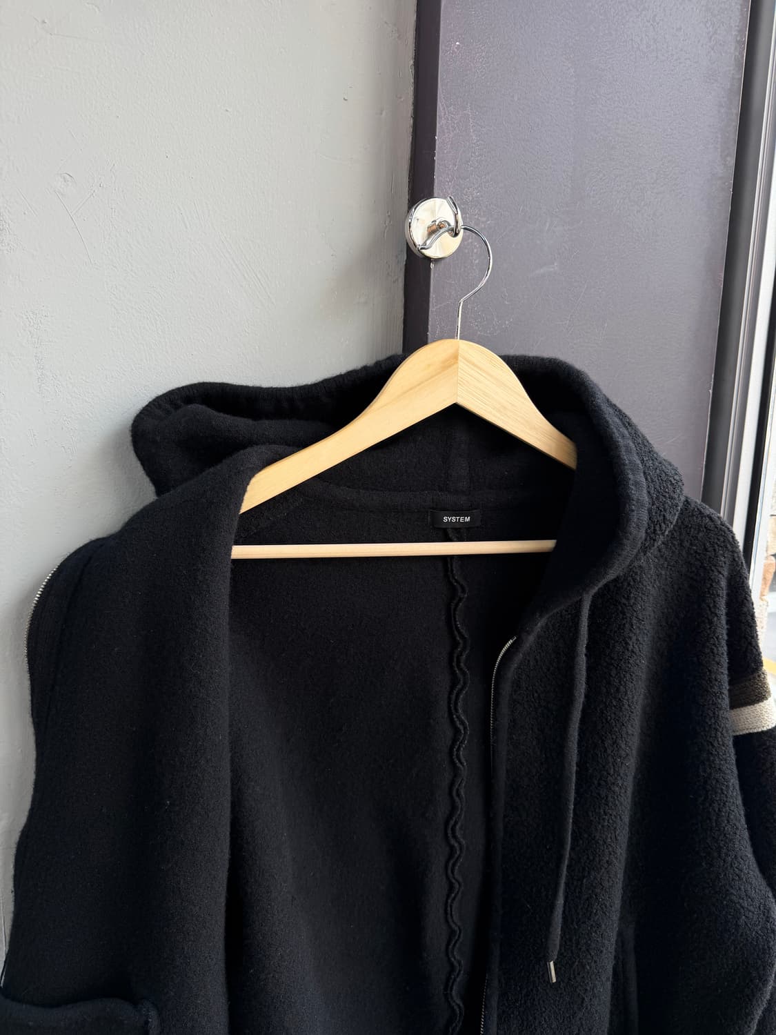 105/ 시스템옴므 23FW 플리스 후디 집업 상품이미지5
