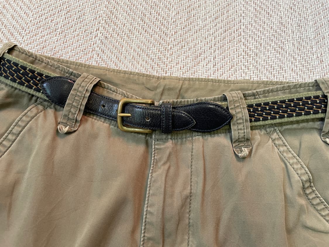 빈티지 레더 위빙 벨트 J03690 상품이미지2