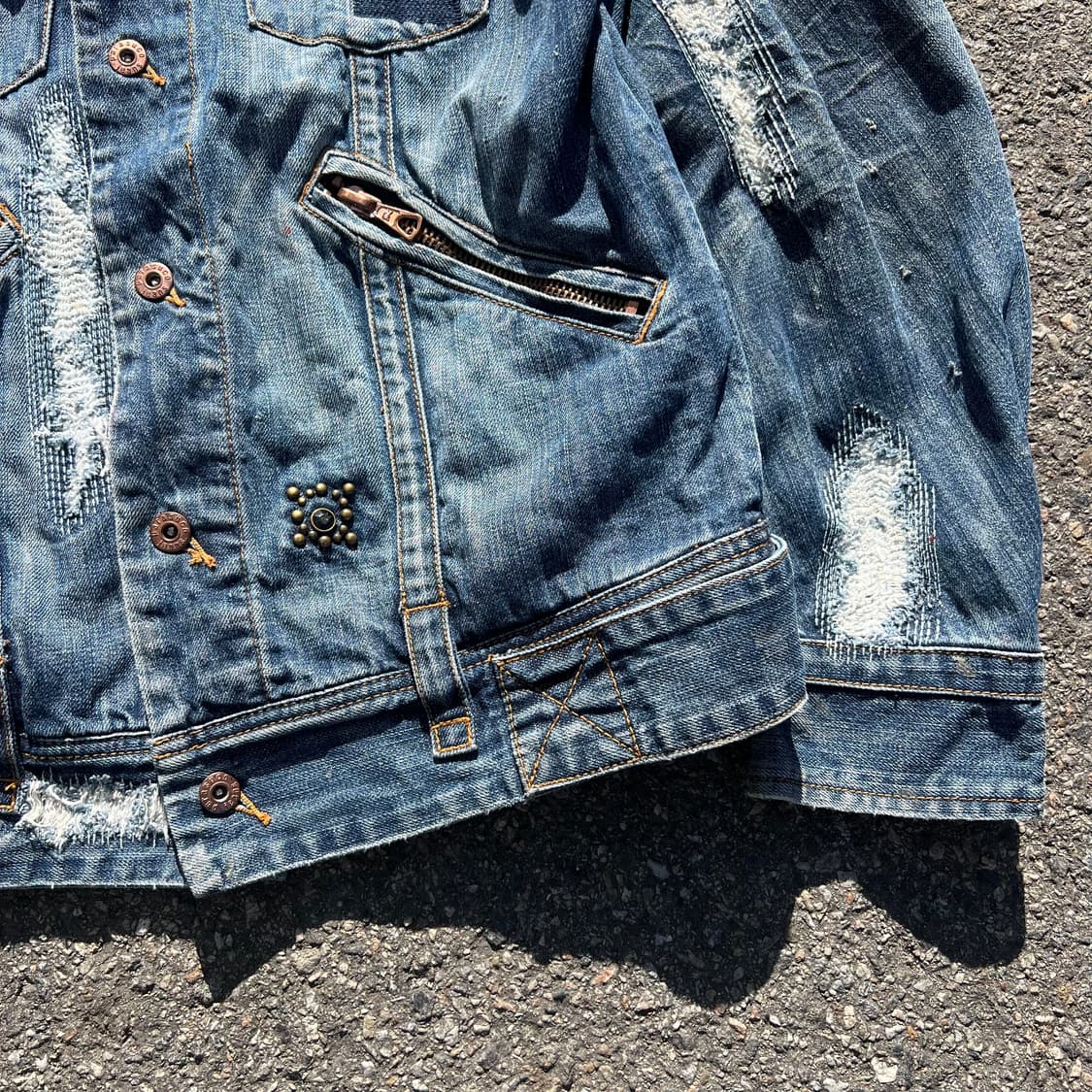 Parasuco 보로 웨스턴 데님 자켓 상품이미지2