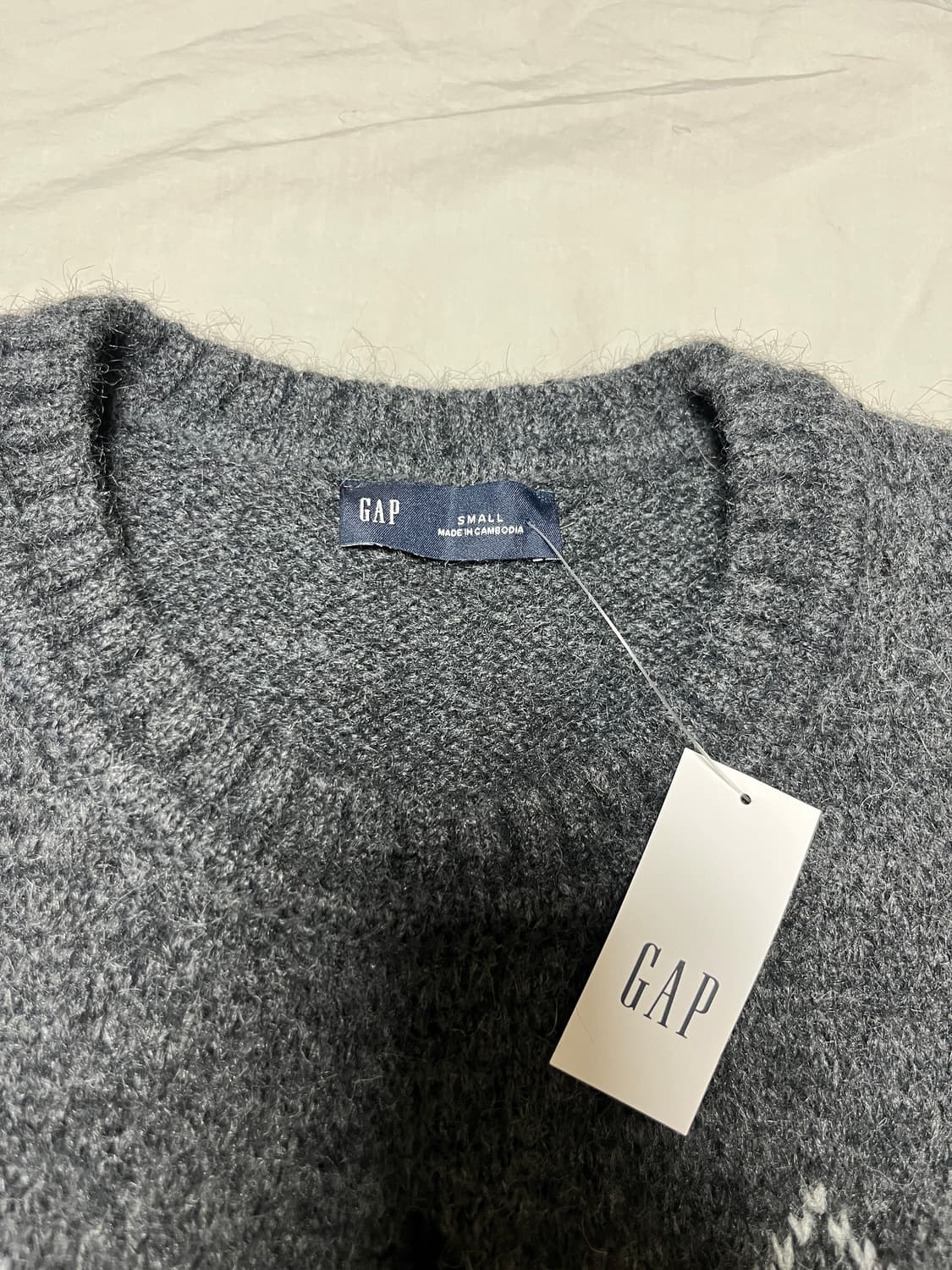 Gap 갭 울 블렌드 아가일 니트 스웨터 새상품 상품이미지3