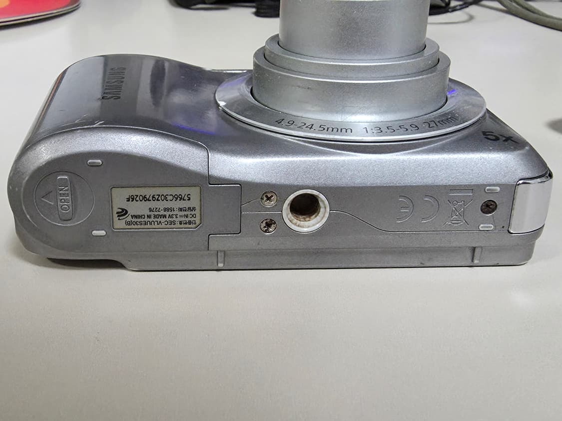 삼성 블루 ES30 빈티지 디지털카메라 (하자) 상품이미지5