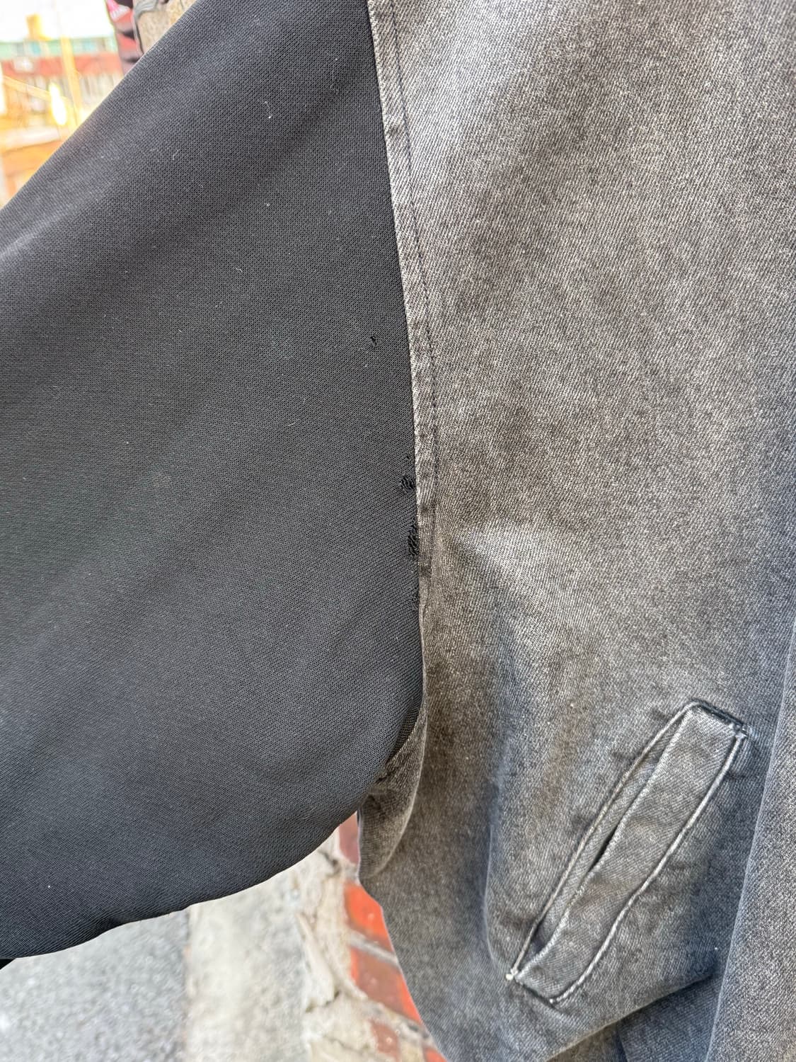 90s 유니온베이 레터링 코튼 바시티 자켓 상품이미지4