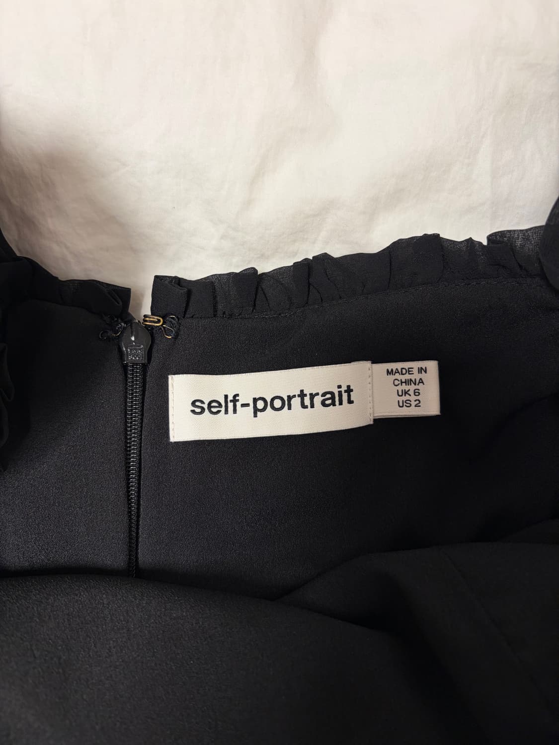 셀프포트레이트 쉬폰 미니 원피스 상품이미지5