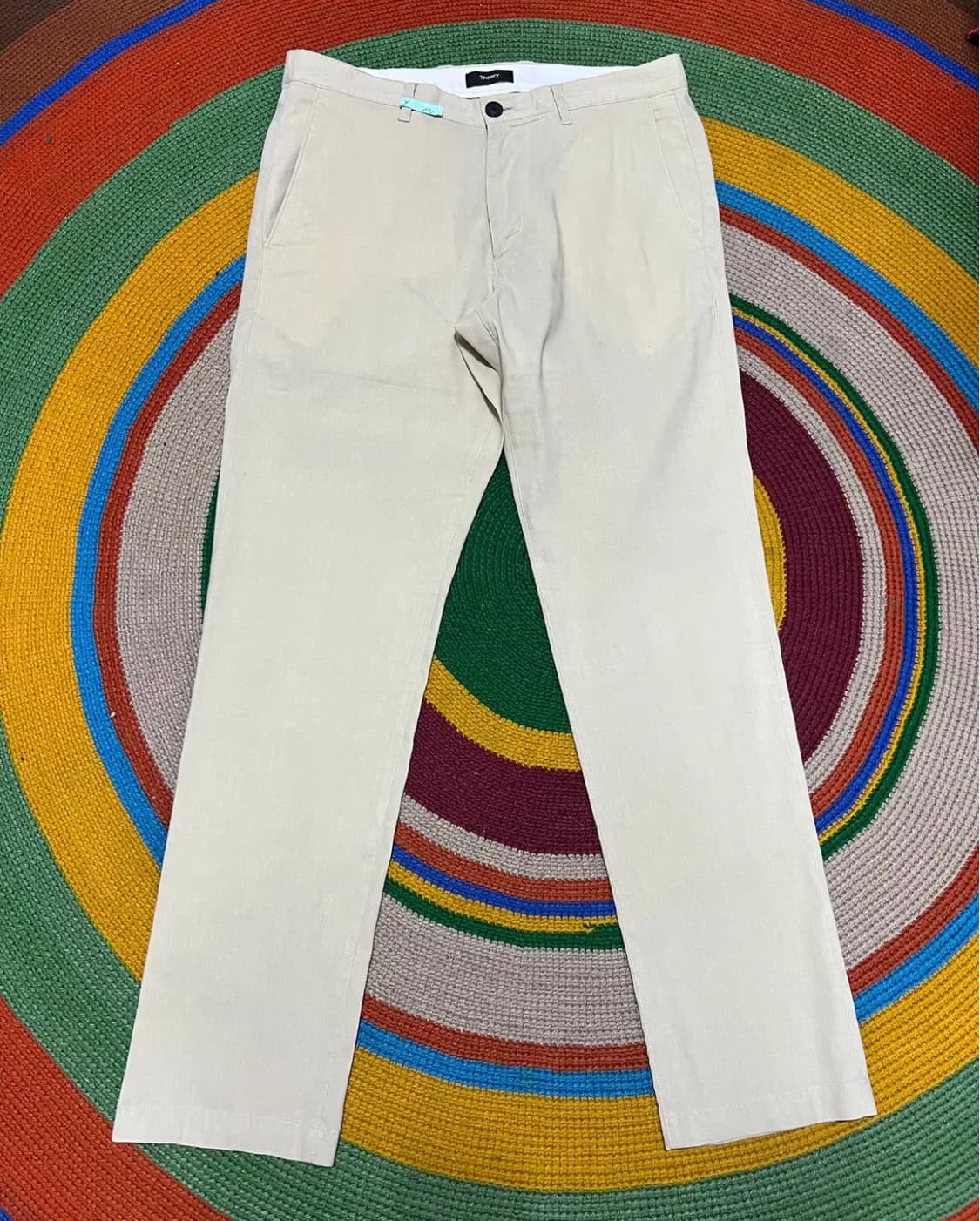 띠어리 남성 아이보리 린넨바지 30 상품이미지3