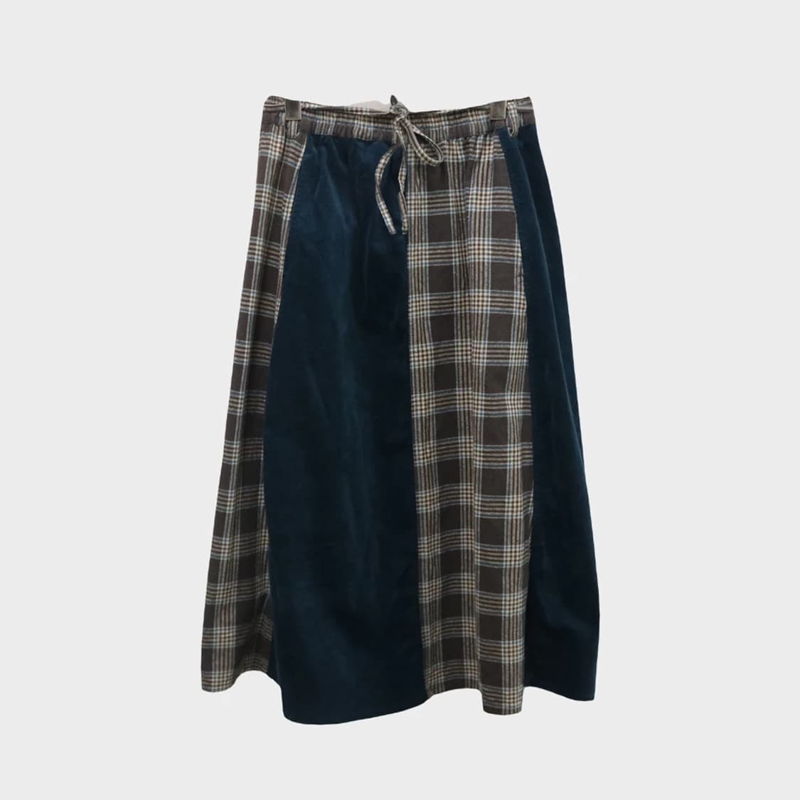 NORTHERN TRUCK 체크 골덴 롱 밴딩 스커트 63658 상품이미지1