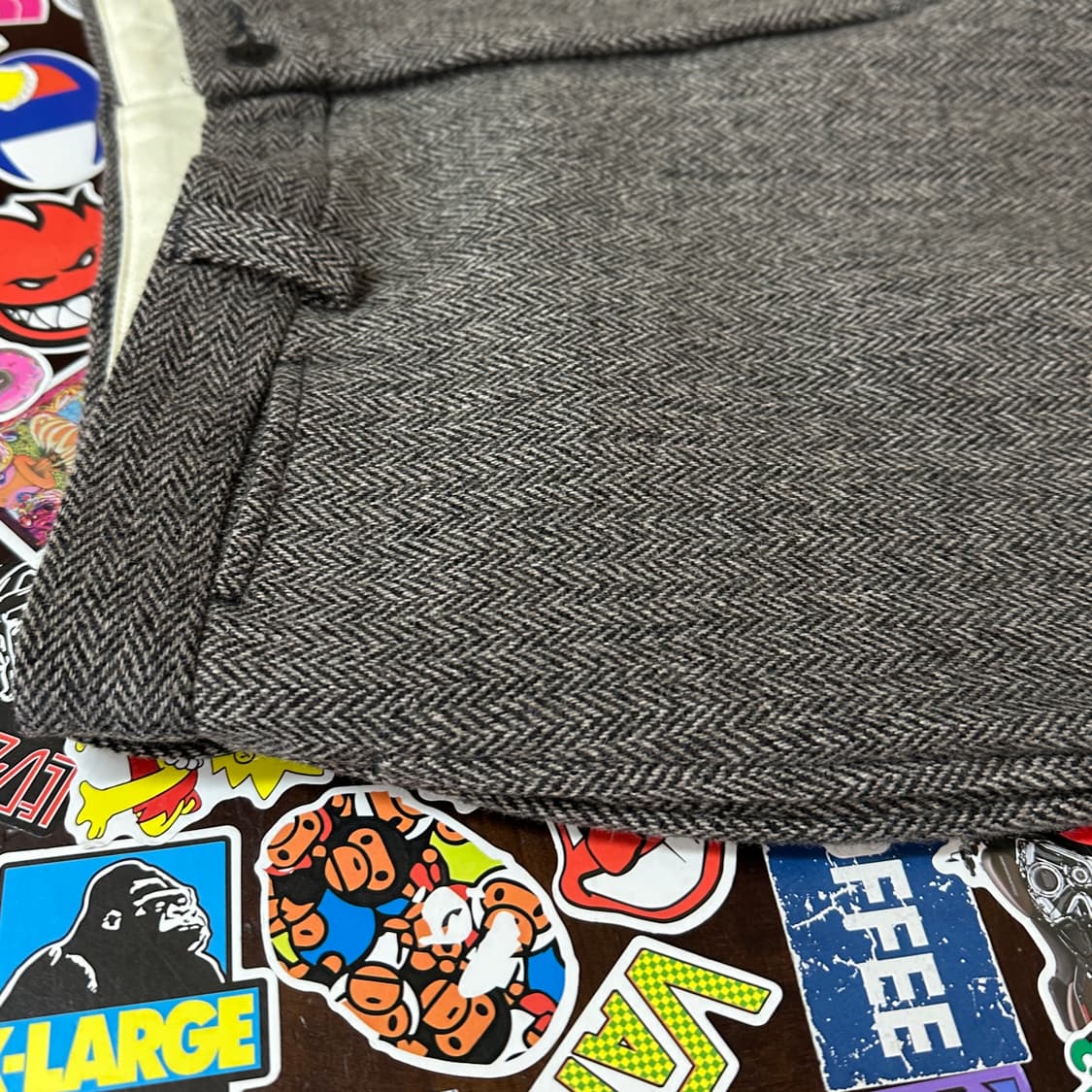 90s 폴로 랄프로렌 헤링본 울 팬츠 34 상품이미지5