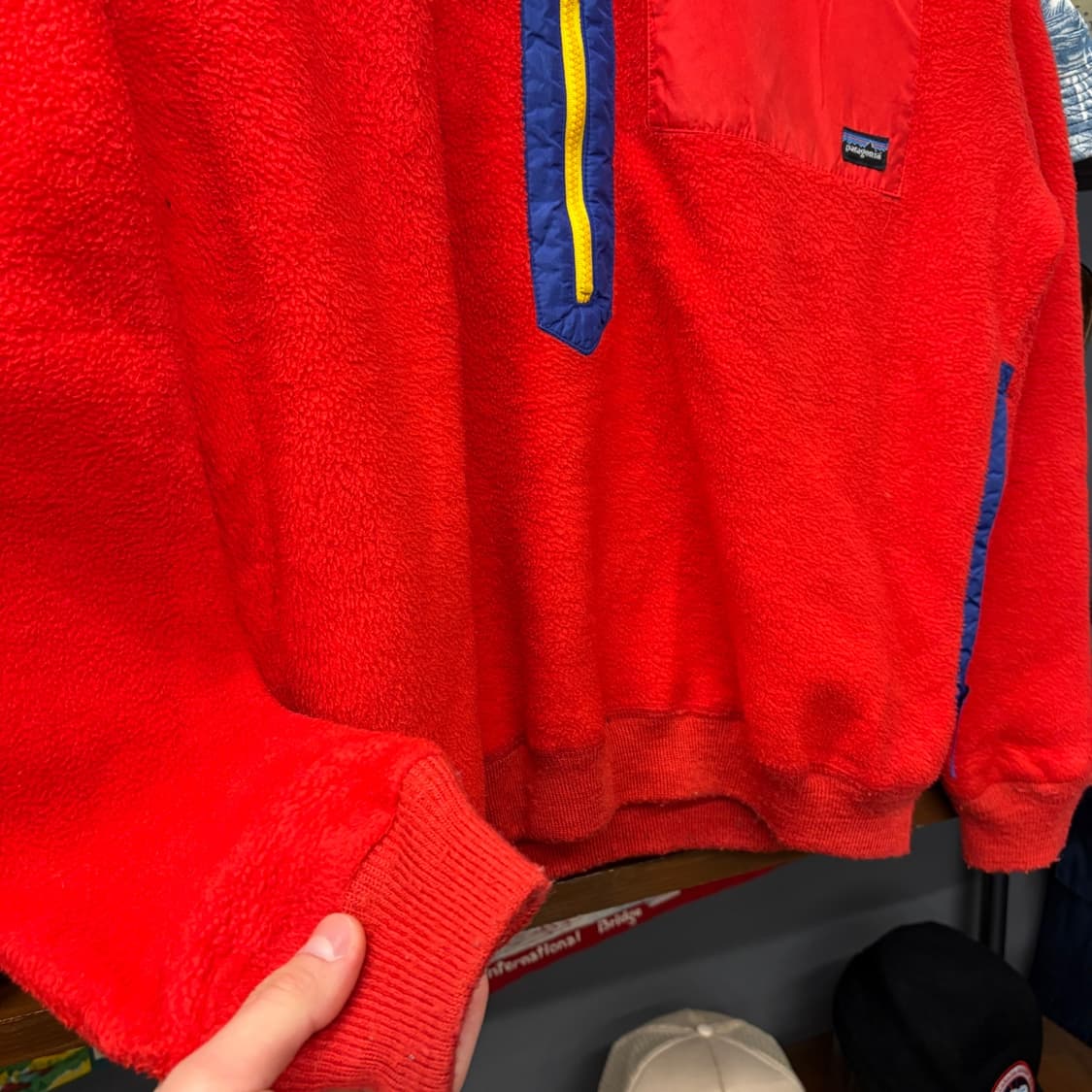 80s 파타고니아 오리지널 신칠라 스냅-T 플리스 하프집업 N668 상품이미지4