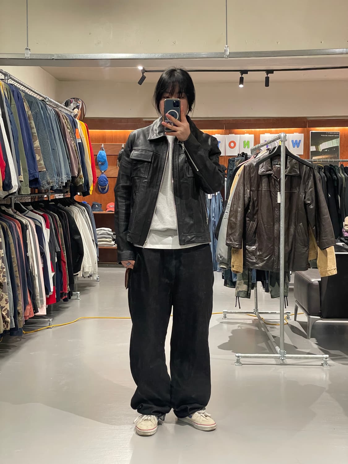 206 homme 레더 자켓 상품이미지2