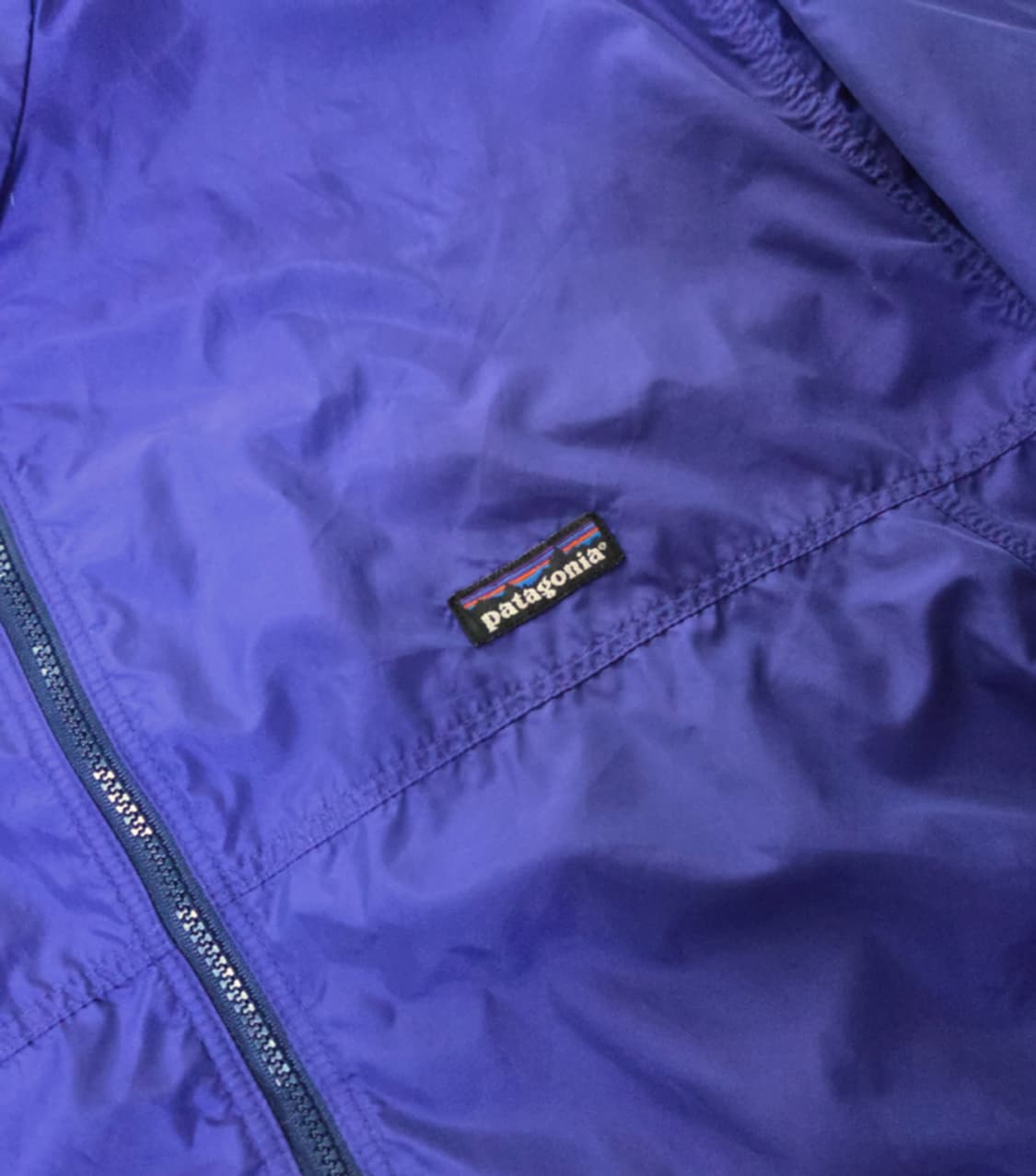 (XL)파타고니아 노스노우 90s 블루퍼플 나일론 신칠라 봄버 자켓 상품이미지3