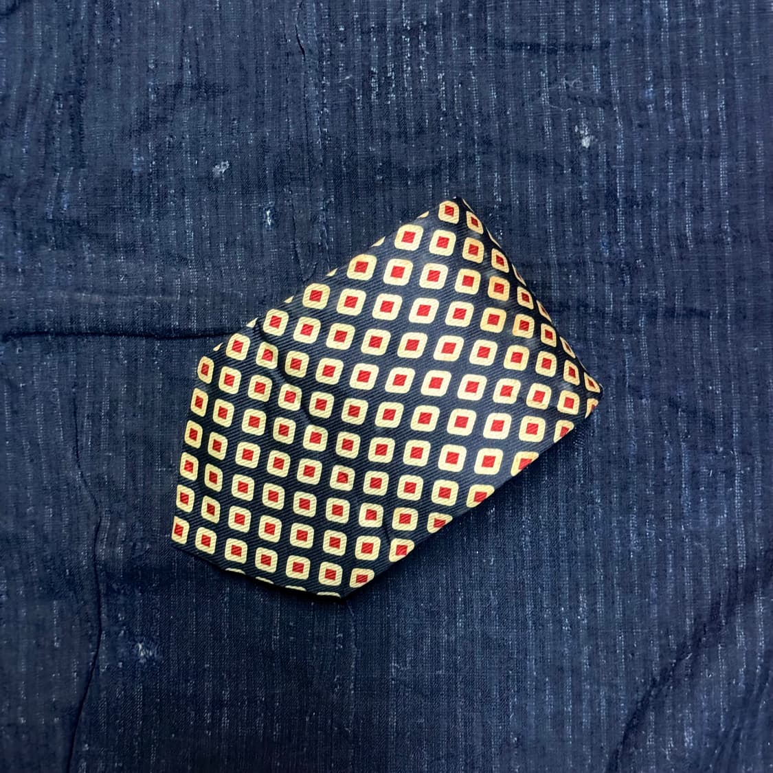 Lancetti 지오매트릭 패턴 실크 타이 상품이미지1