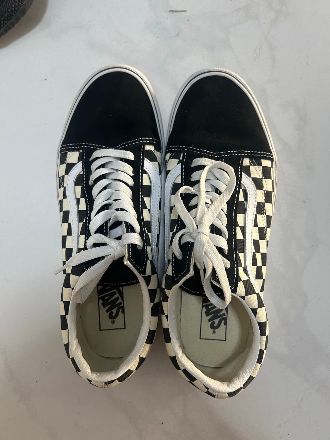 반스 올드스쿨 Primary Check 블랙 화이트 상품이미지1