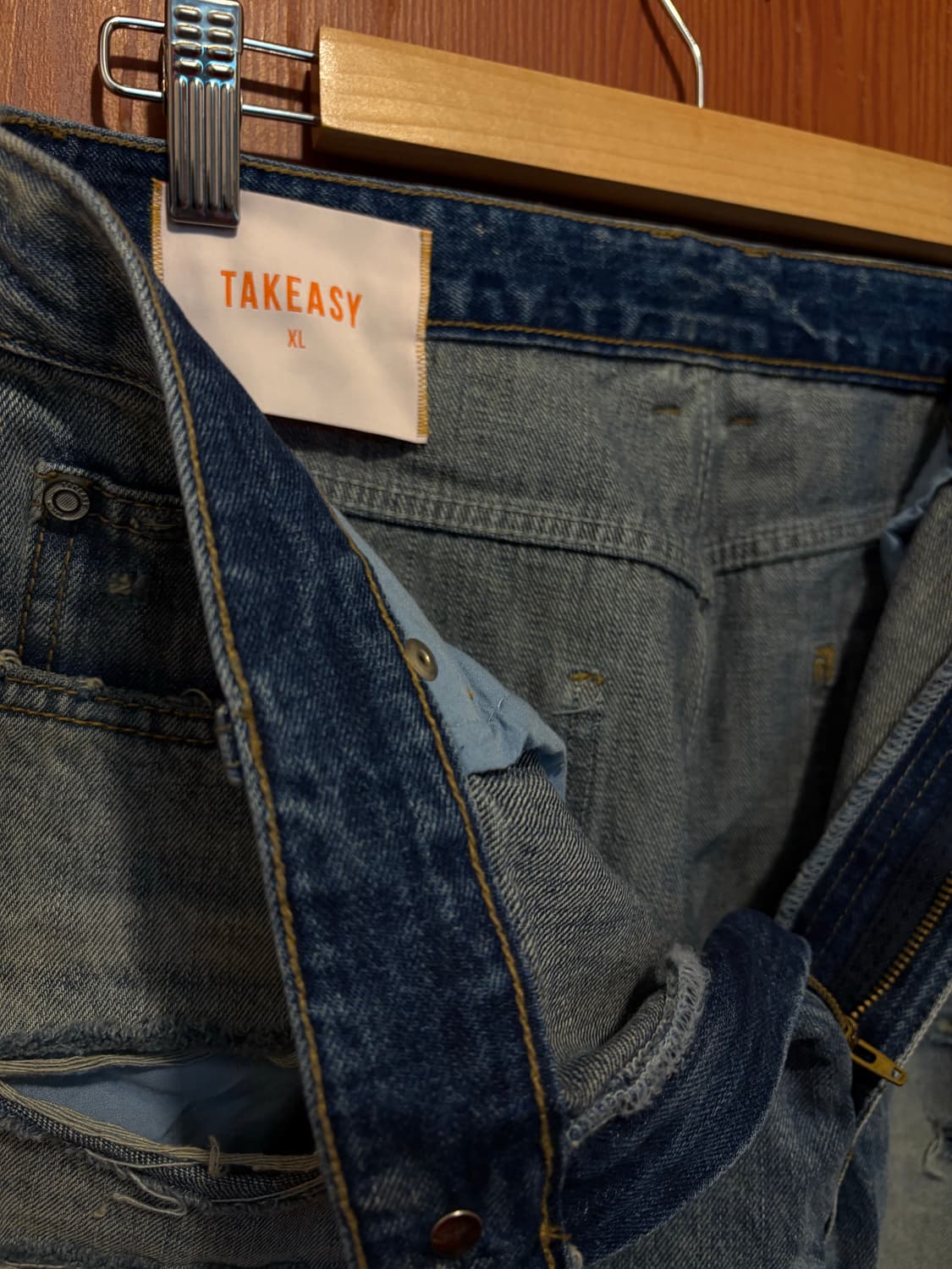 TAKEASY 머큐리 트위스트 데님팬츠 상품이미지5