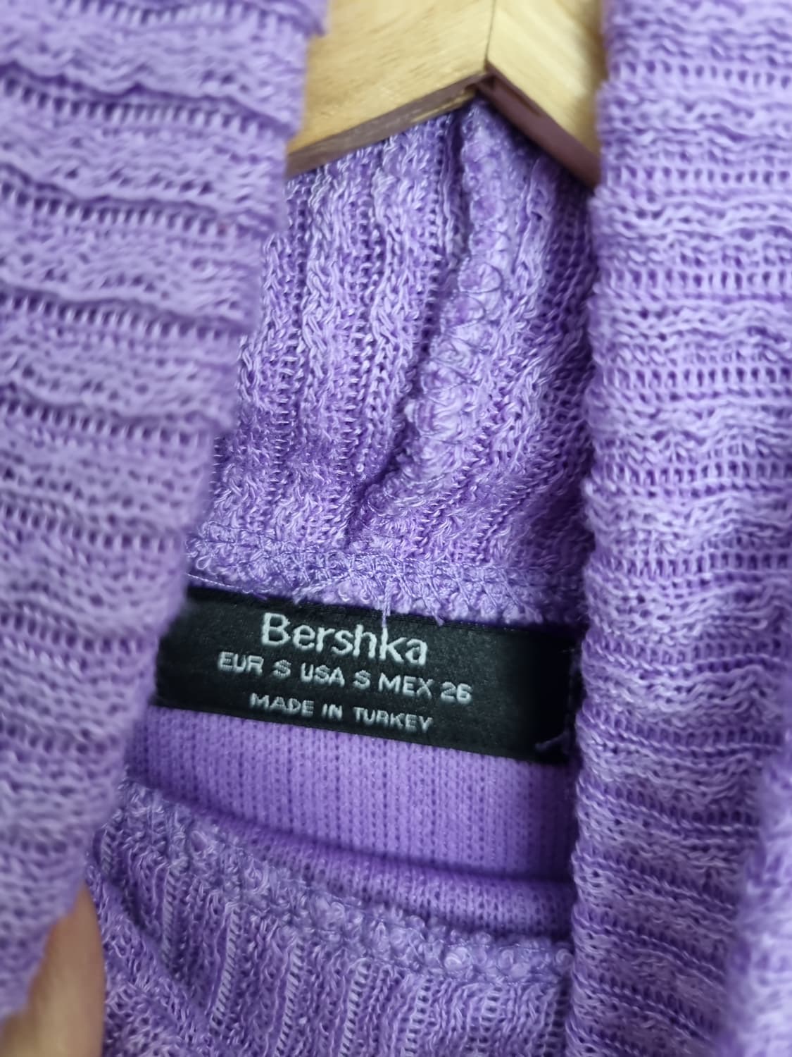 버쉬카 퍼플 크롭 니트  상품이미지6
