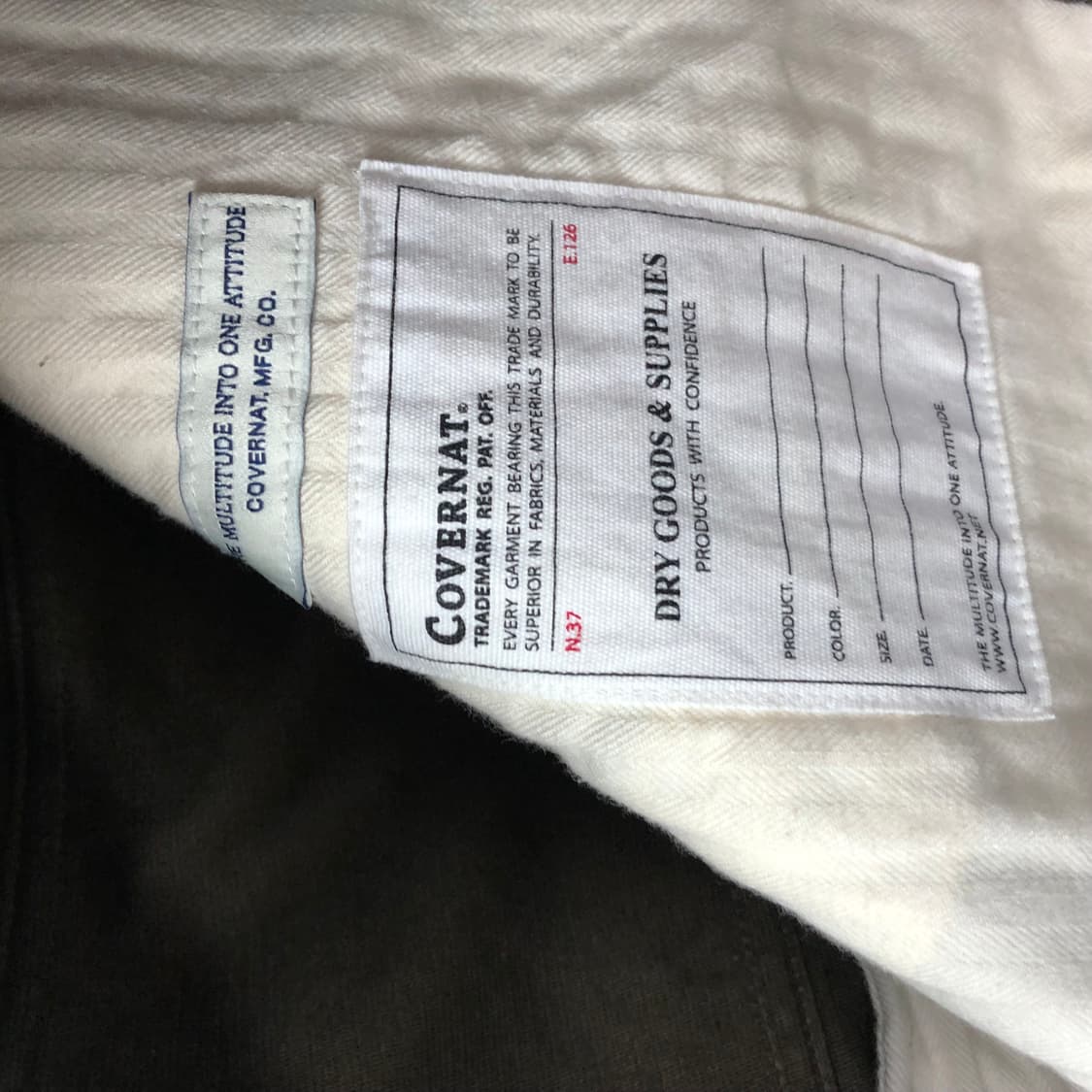 커버낫 코듀로이 카라 워크자켓  상품이미지7