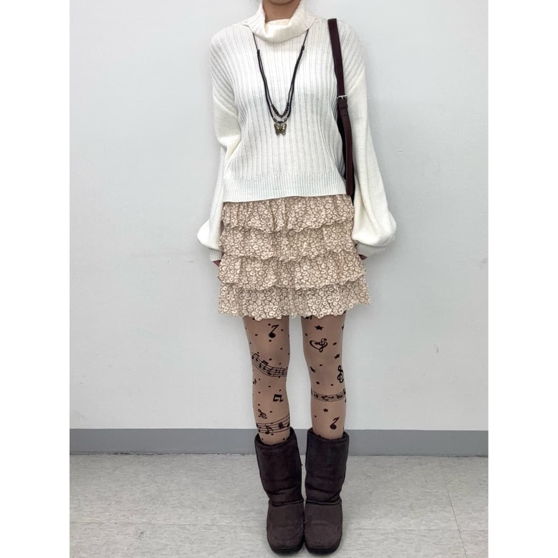 빈티지 레오파드 캉캉 스커트 상품이미지1