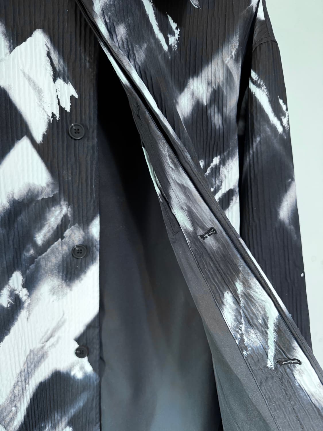 [ZARA] 자라 플리티드 이펙트 프린트 오버셔츠 상품이미지3