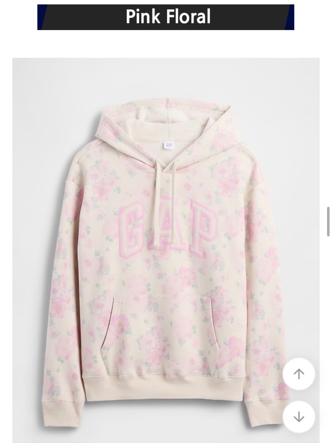 Gap pink floral 후드 상품이미지1