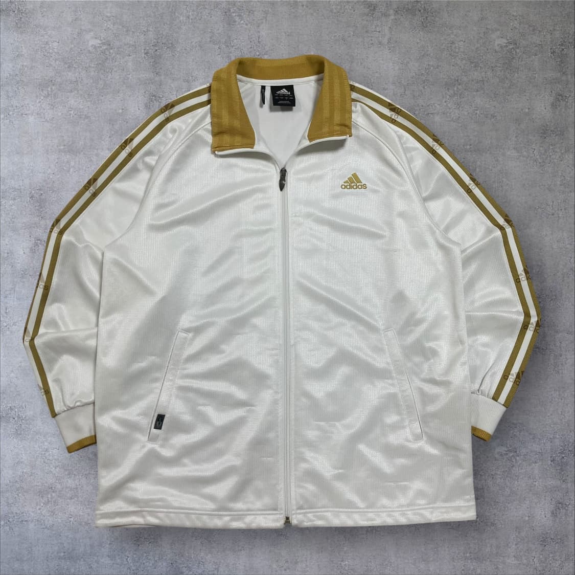 아디다스 스몰 로고 사이드 라인 화이트 트랙탑 상품이미지1