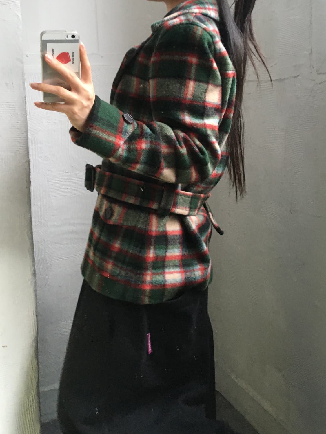 Polo 폴로 랄프로렌 신형 플래드 울 크롭 헌츠맨 코트 상품이미지3