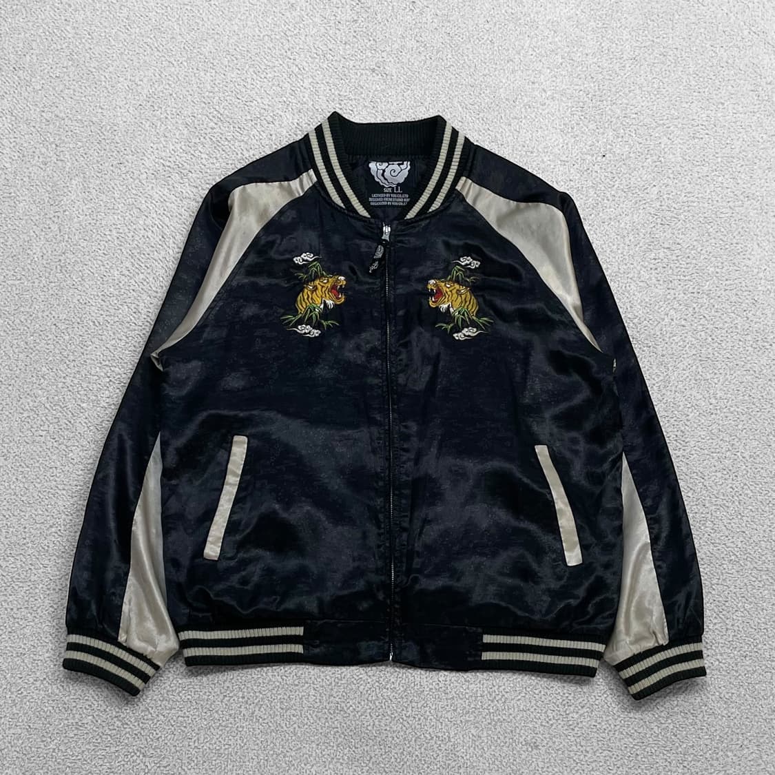 Jpn vintage 재페니즈 빈티지 죽호 스카잔 자켓 블랙 상품이미지1