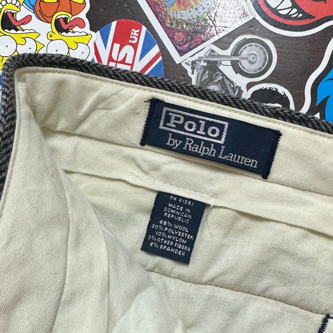 90s 폴로 랄프로렌 헤링본 울 팬츠 34 상품이미지7