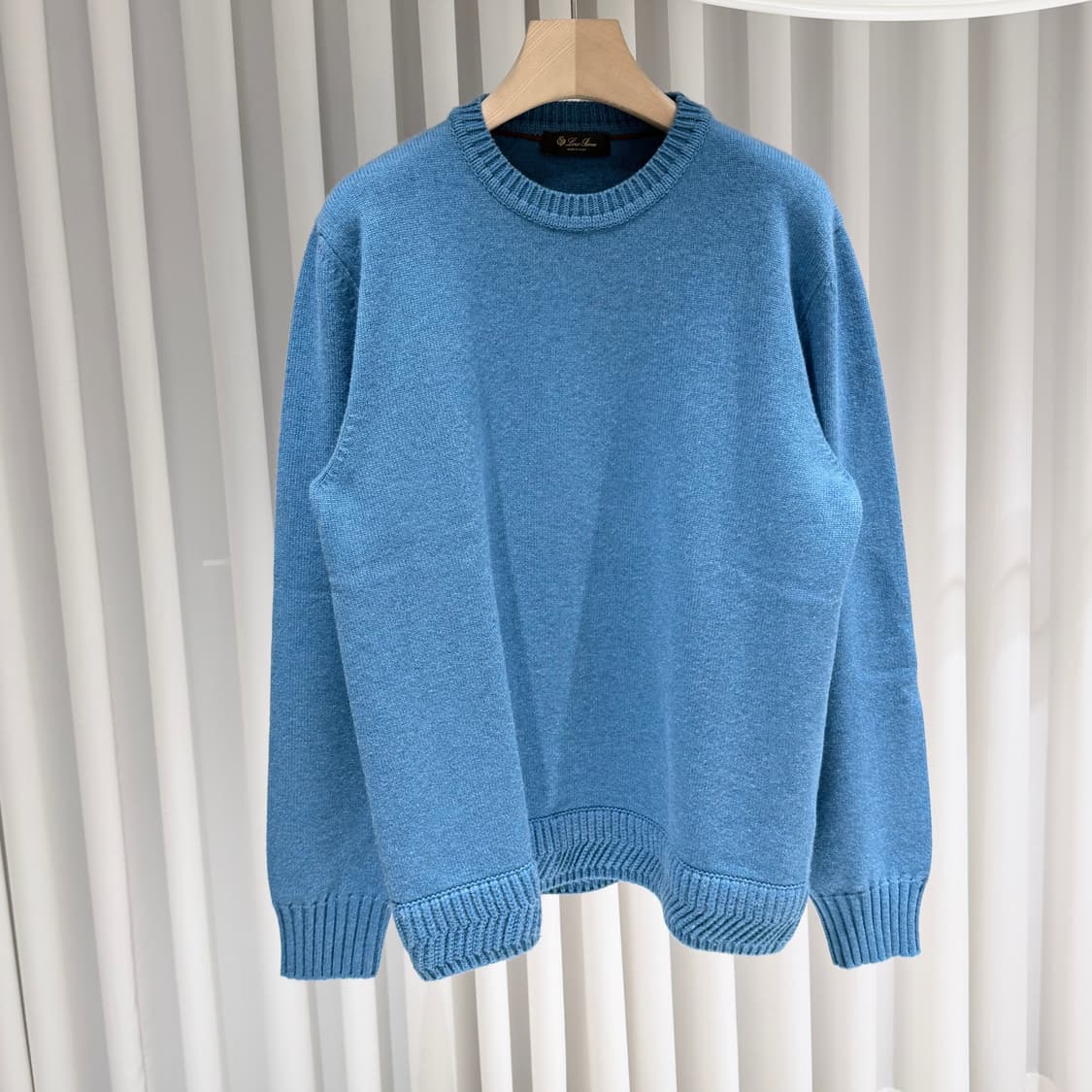 52 / 로로피아나 캐시미어 블루 니트 상품이미지3