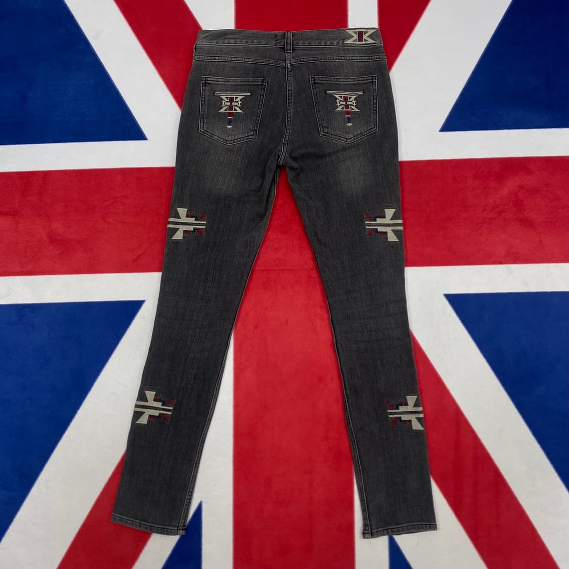 H&M x이자벨마랑 자수패턴 데님팬츠 실측 26-27 상품이미지4