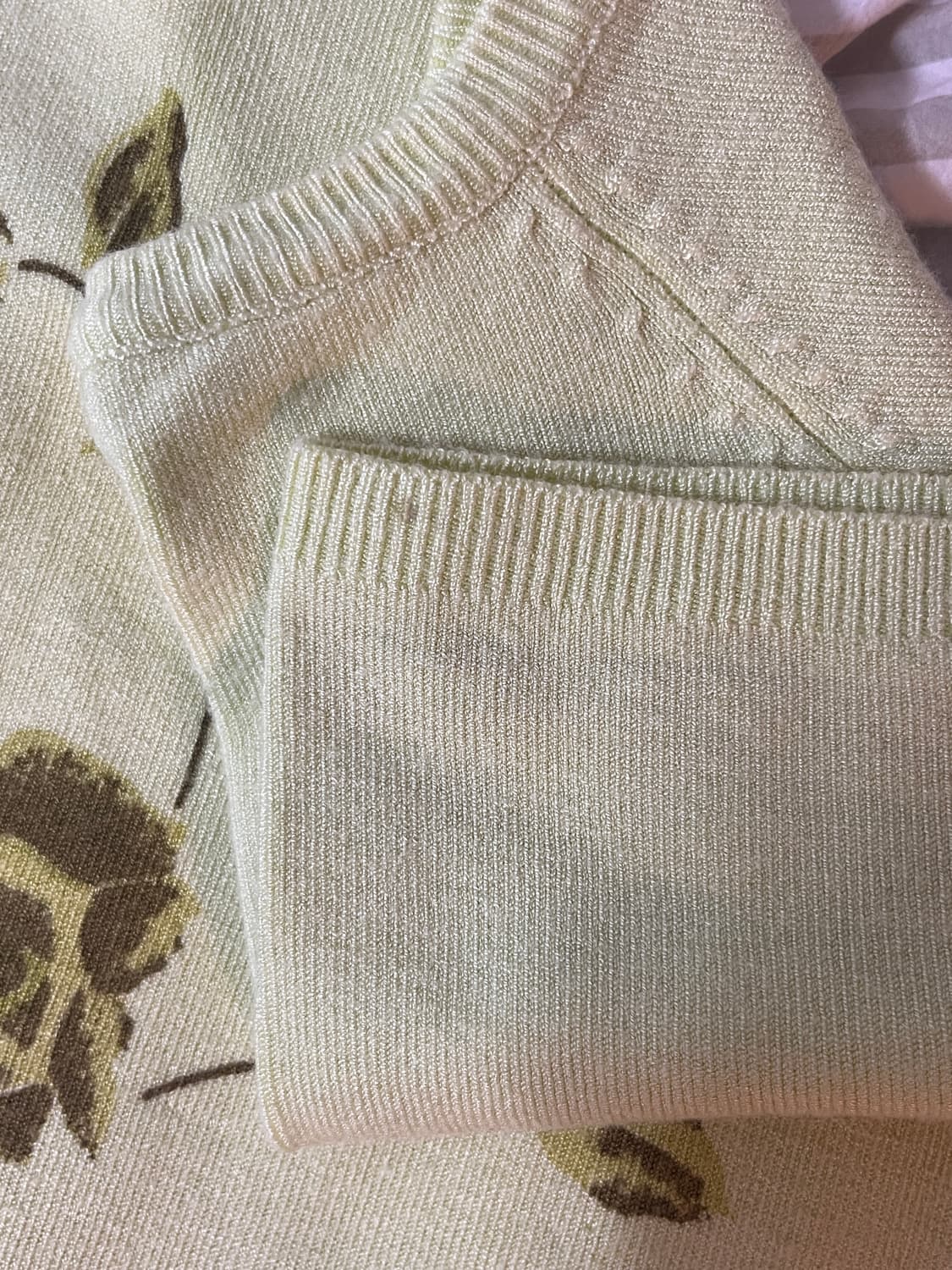 Lemon flower knit top 상품이미지4