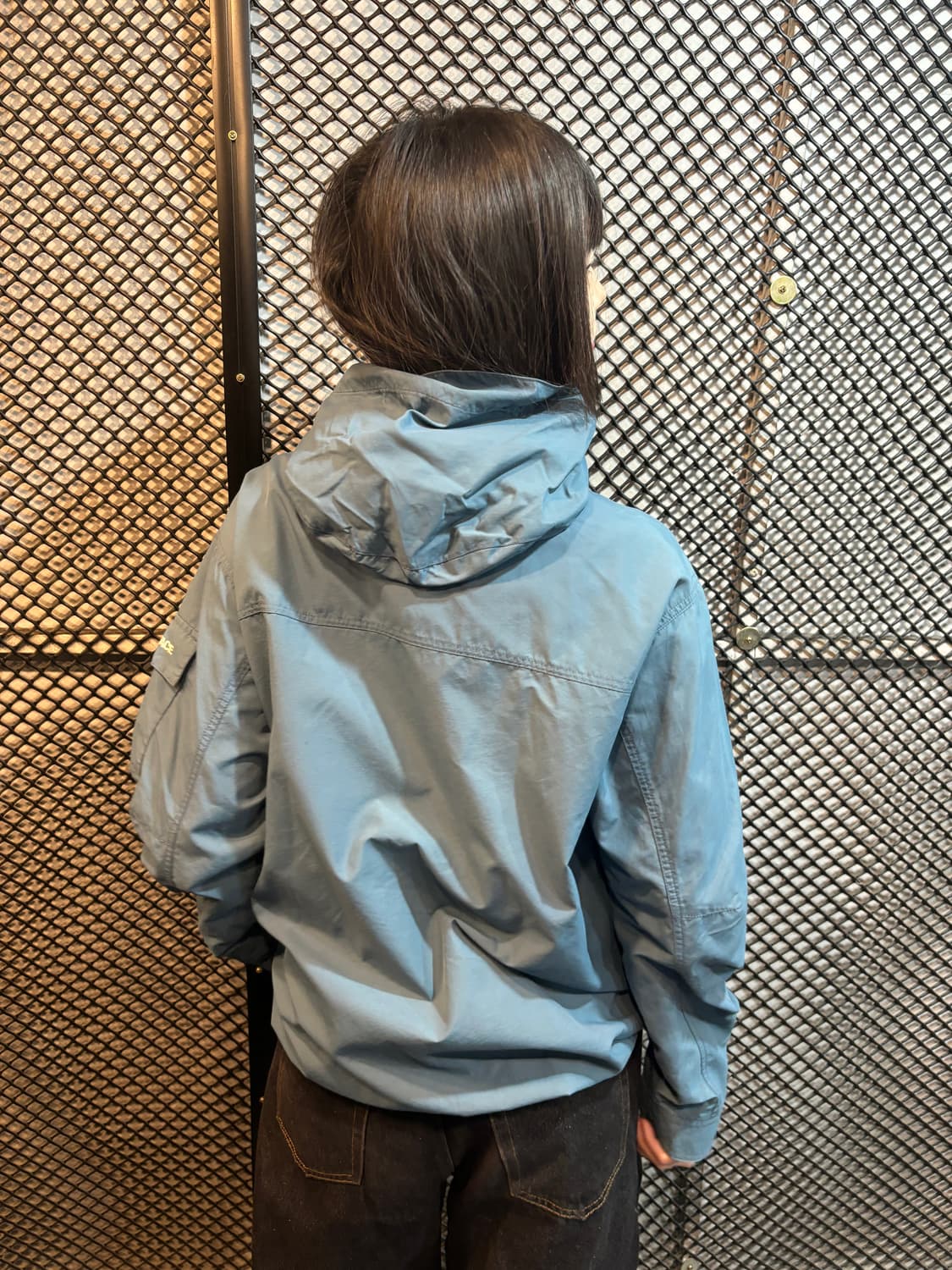 90s 노스페이스 빈티지 라이트블루 바람막이 자켓 상품이미지3