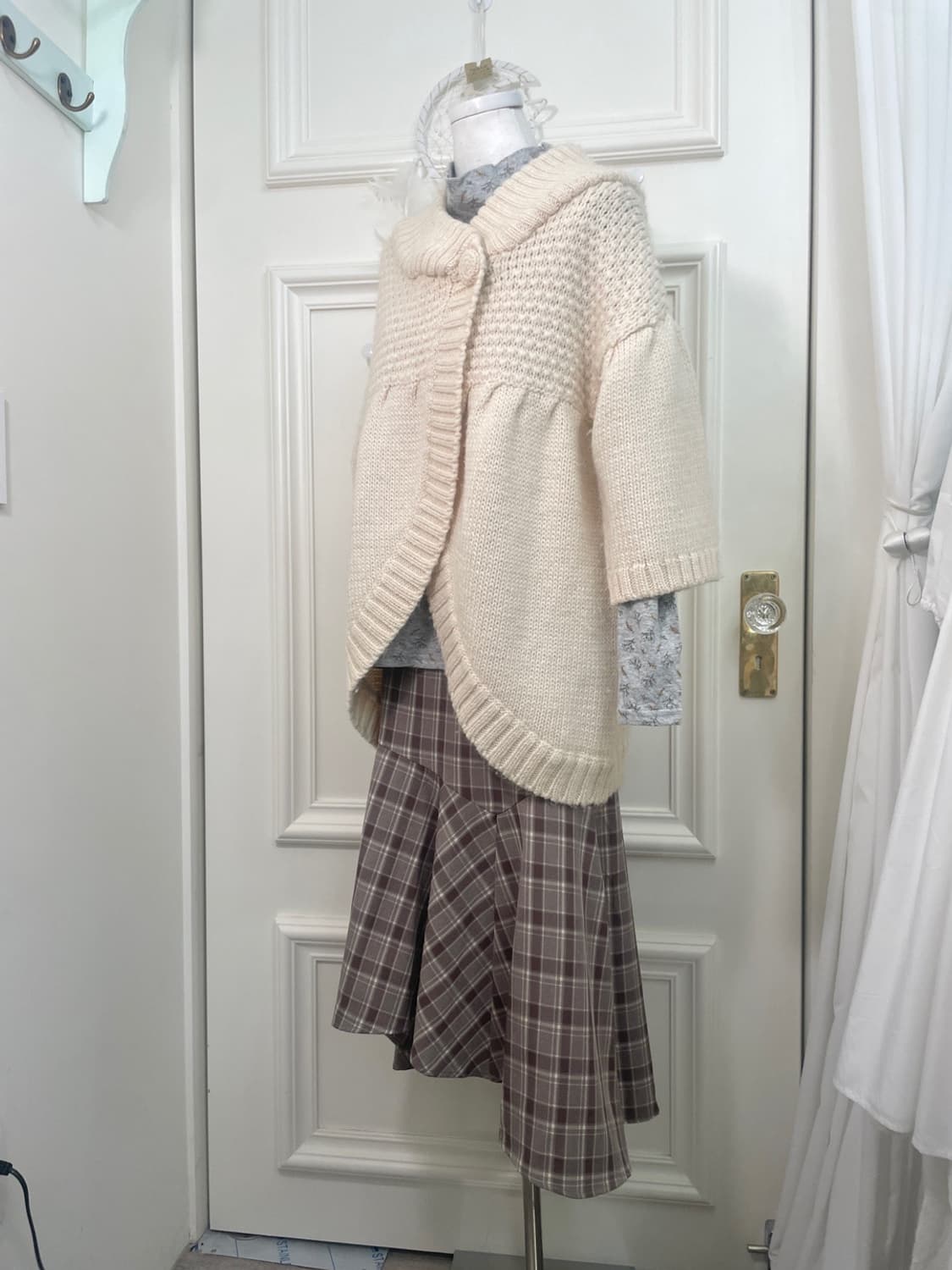 ivory one-button pleats point lovely car 상품이미지3