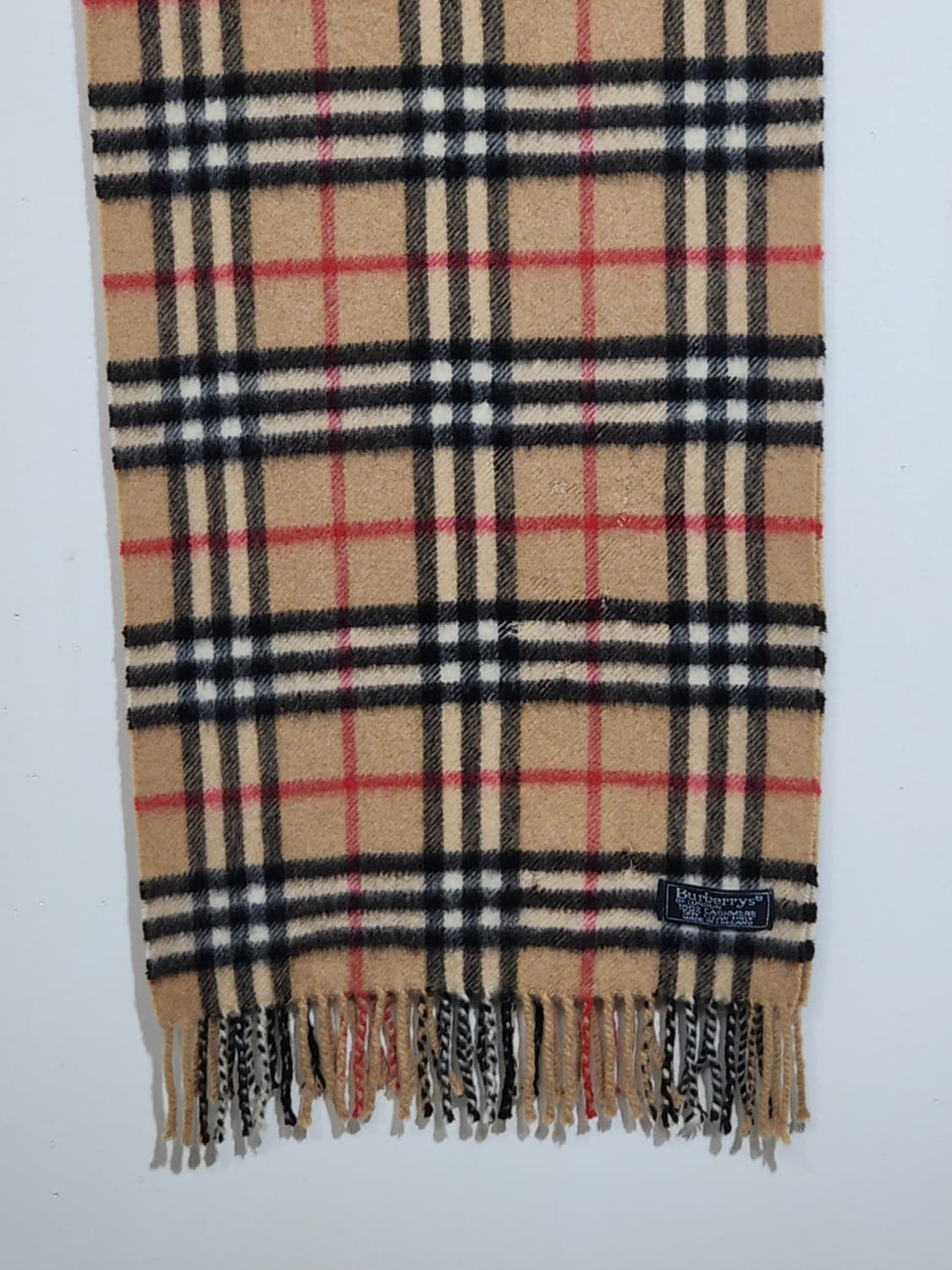 (정품) 버버리 캐시미어 100 목도리 노바체크 머플러 영국판  상품이미지3