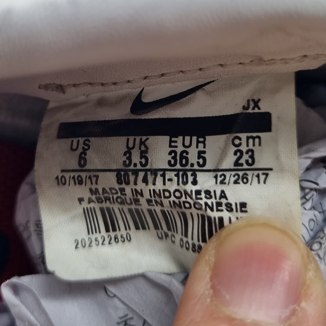 나이키 코르테즈 흰빨파 여성운동화230  상품이미지6