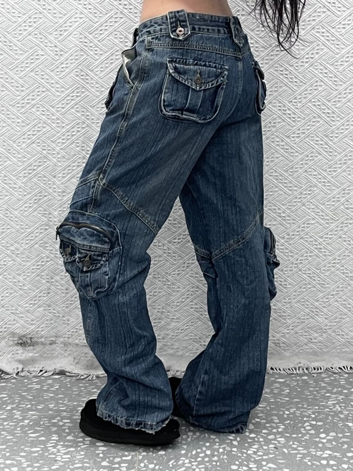 카르뱅 올드스쿨 스트릿 펑크 멀티포켓 워크 카고팬츠 32인치 C10523 상품이미지2