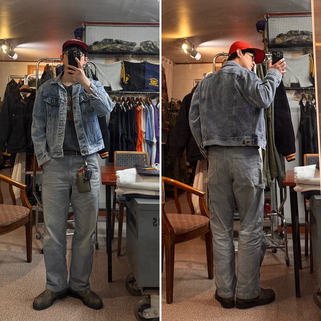 80s Lee Denim Trucker Jacket Made In USA 상품이미지2