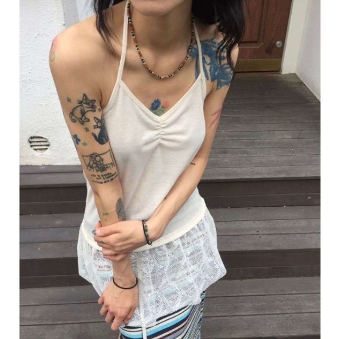 모래하우스 레이스 홀터넥원피스 상품이미지1